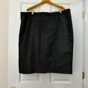 ✨ NWT Who What Wear Black Metallic Pencil Skirt | Size 20W